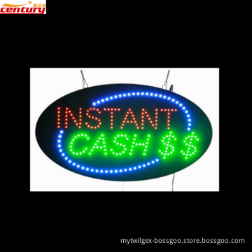 wholesale china factory price INSTANT CASH animated led sign